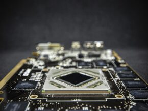 GPU/graphics card PCB close-up